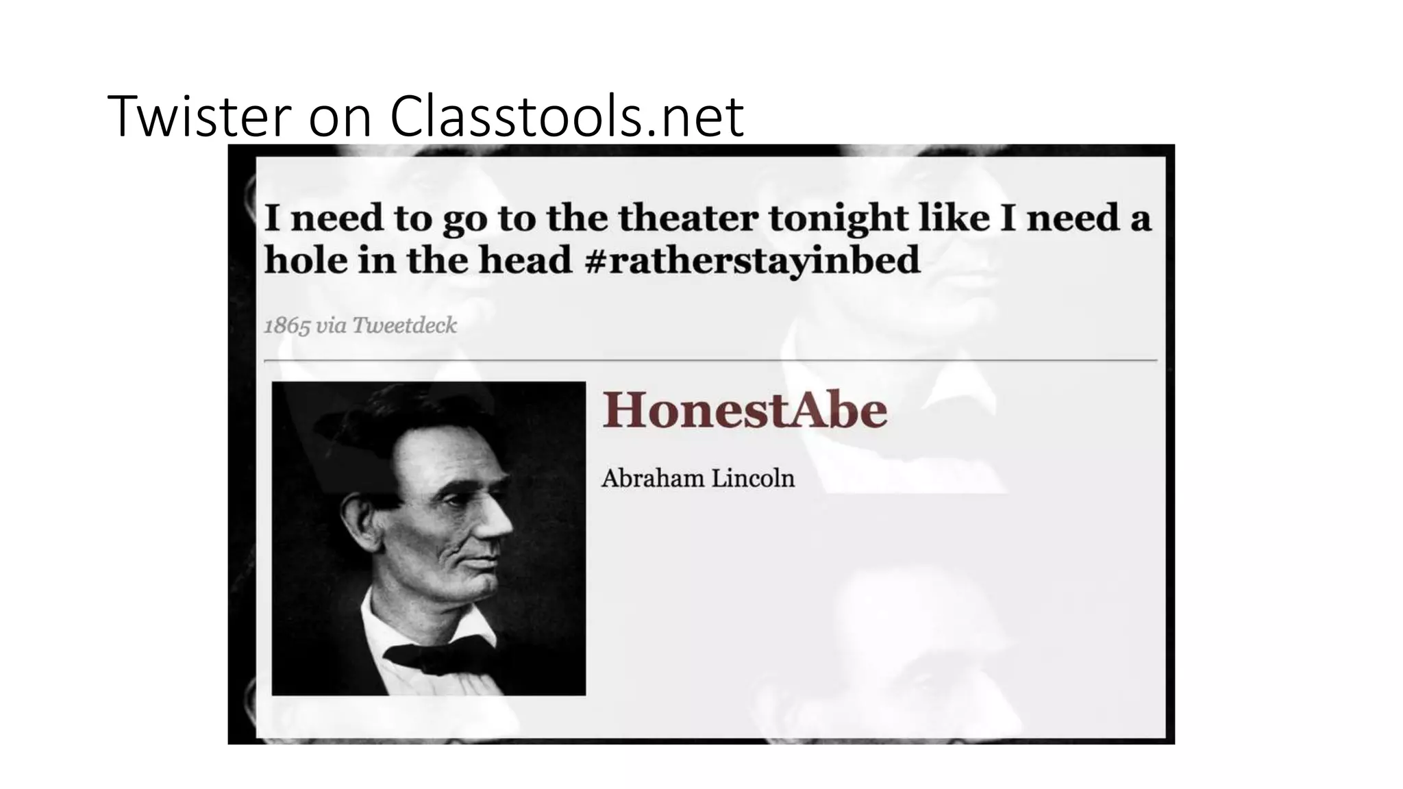 Twister on Classtools.net
 