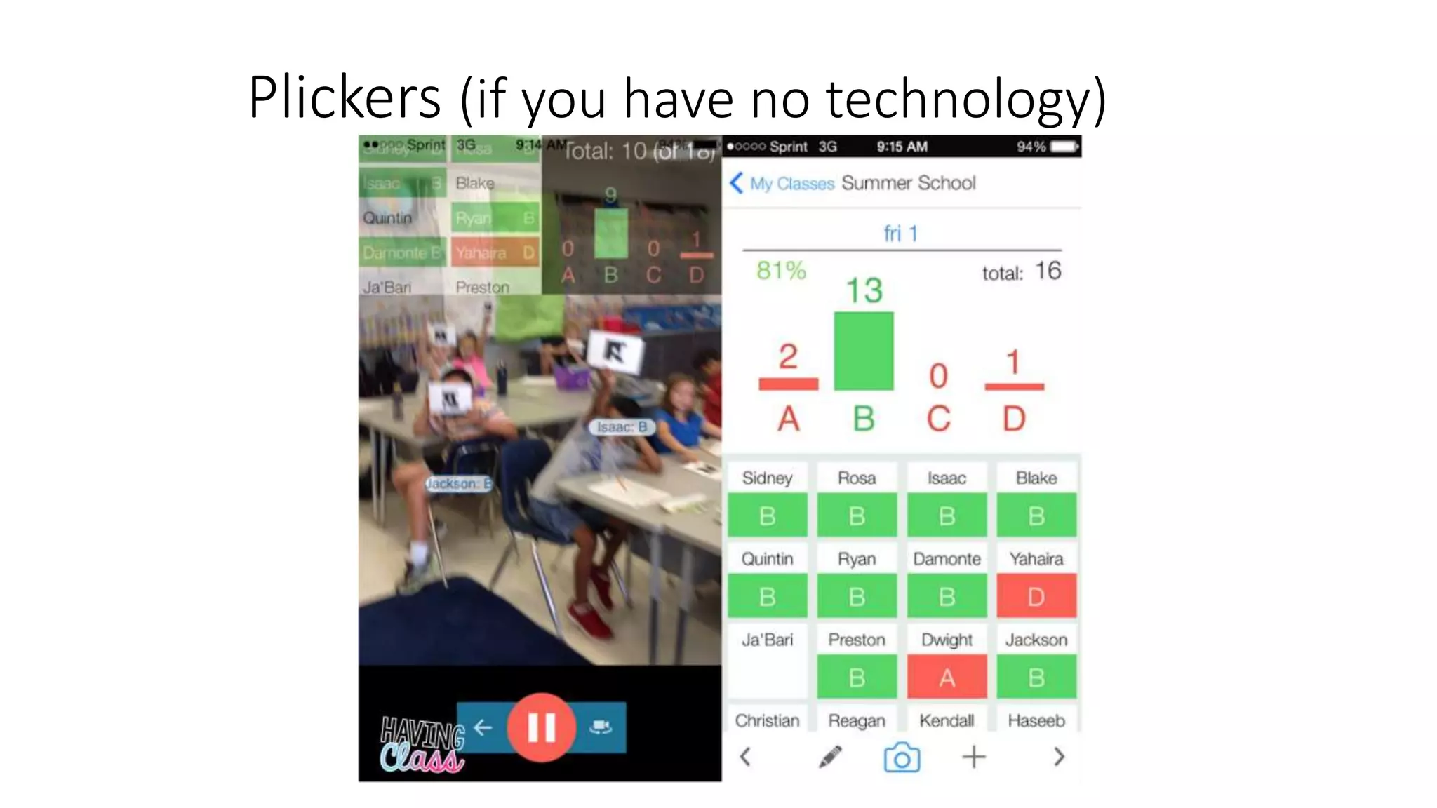 Plickers (if you have no technology)
 