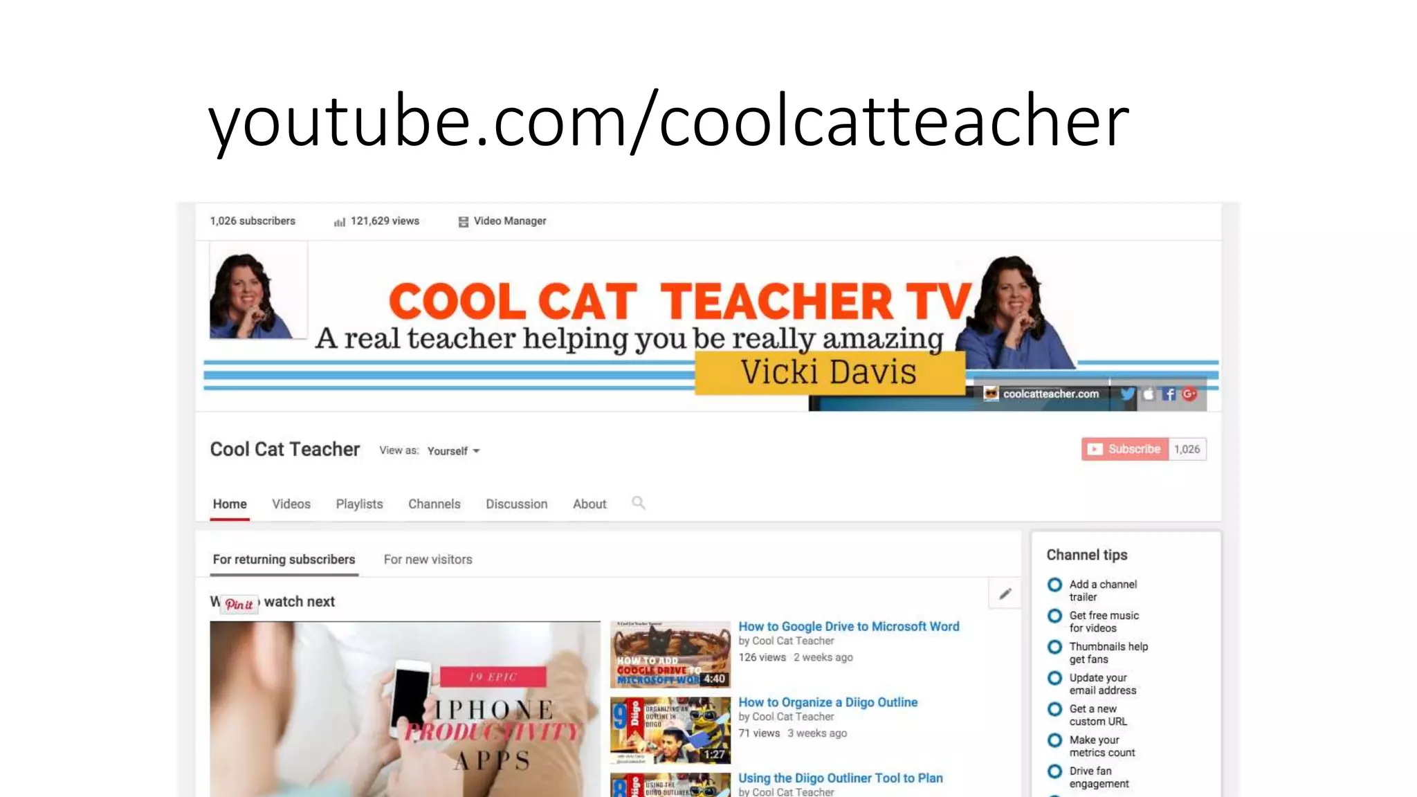 youtube.com/coolcatteacher
 