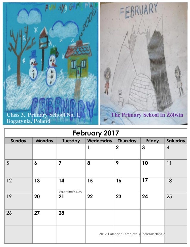 2017 Calendar Template © calendarlabs.com luty 2017 poniedziałek wtorek środa czwartek piątek sobota 1 2 3 4 5 ...