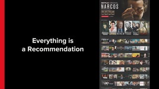Everything is
a Recommendation
 