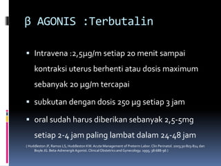 Obat pada masa kehamilan: uteretonik dan tokolitik | PPTX