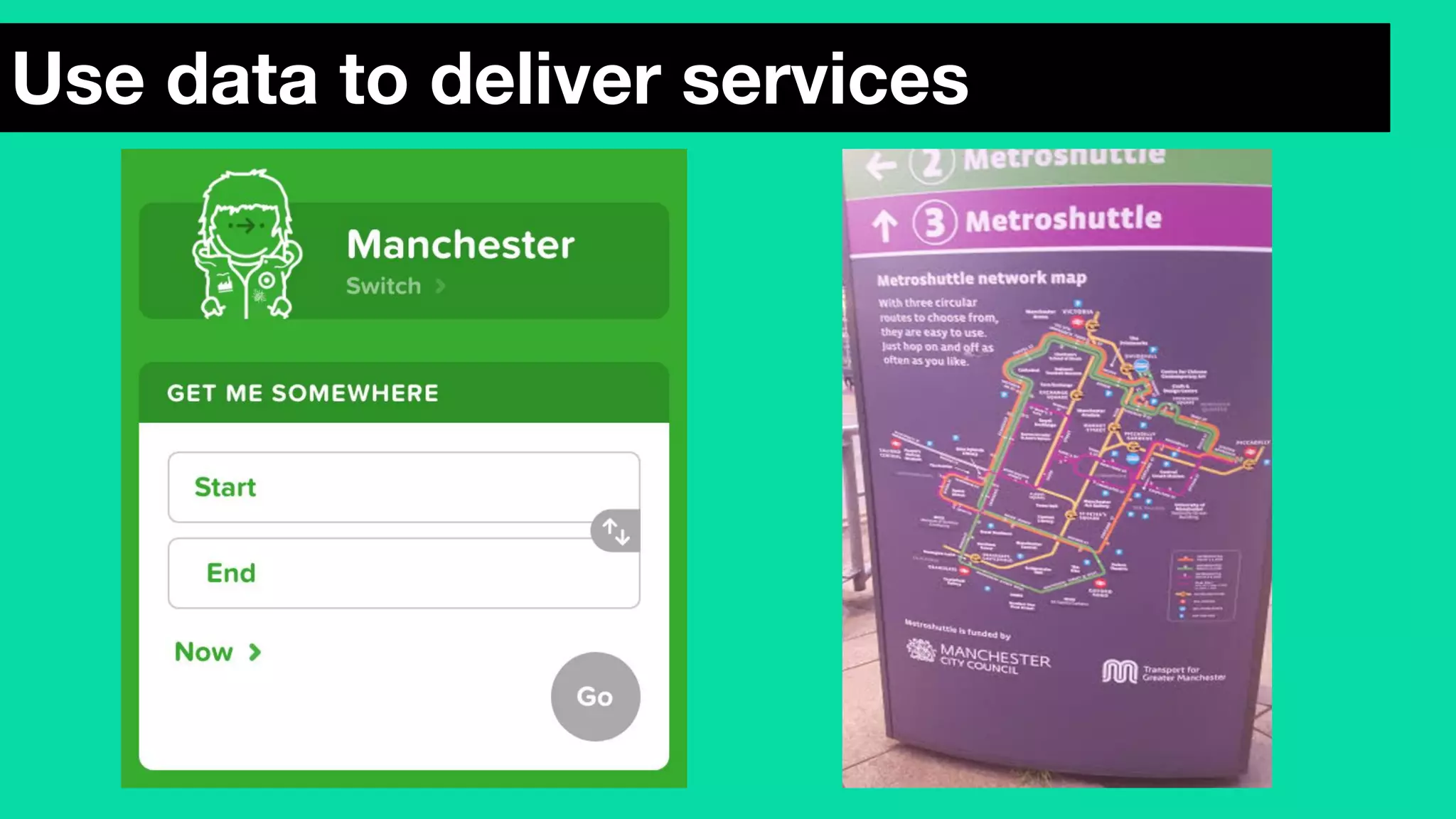 Use data to deliver services
 