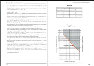 Protocolos Clínicos em Medicina Interna
Protocolos Clínicos em Medicina Interna
Anexo I
• Vale JA,MeredithTJ,Goulding R.Treatment of acetaminophen poisoning The use of oral methionine.Arch Intern
Med 1981;141:394.
• Rumack BH, Peterson RC,Koch GG,Amara IA Acetaminophen overdose 662 cases with evaluation of oral acetyl-
cysteinetreatment Arch Intern Med 1981;141:380.
• Prescott LF, Park J, Ballantyne A, et al Treatment of paracetamol (acetaminophen) poisoning with N-acetyl-
cysteine Lancet 1977;2:432.
• Keays R, Harrison PM, Wendon JA, et al Intravenous acetylcysteine in paracetamol induced fulminant hepatic
failure: a prospective controlled trial BMJ. 1991;303:1026.
• Harrison PM, Keays R,Bray GP
, et al. Improved outcome of paracetamol-induced fulminant hepatic failure by late
administration of acetylcysteine. Lancet. 1990;335:1572.
• Harrison PM,Wendon JA,Gimson AE, et al.Improvement by acetylcysteine of hemodynamics and oxygen trans-
port in fulminant hepatic failure N Engl J Med.1991;324:1852.
• Acetylcysteine oral solution: dosage and administration. http://wwwrxlist.com/acetylcysteine-solution-drug
htm (Accessed on February 09, 2011).
• Mucomyst prescribing instructions for acetaminophen overdose. Revised 24 January 2001.http://www rxlist
com/acetylcysteine-solution-drug.htm (Accessed on February 09, 2011).
• Cumberland Pharmaceuticals.[Physician Letter - Acetadote®
(acetylcysteine) Injection:Dosing in Patients Weighing
over 100 kg].9.28.06. Available from:Cumberland Pharmaceuticals info@cumberlandpharma.com
• Varney SM, Buchanan JA, Heard K. Acetylcysteine (NAC) Use for Acetaminophen (APAP) Overdose in Patients
Weighing over 100 kg (abstract).CIinToxicol. 47:738.
• Hayes BD, Klein-Schwartz W,Doyon S. Frequency of medication errors with intravenous acetylcysteine for aceta-
minophen overdose. Ann Pharmacother.2008;42:766.
• Kerr F, Dawson A, Whyte IM, et al. The Australasian Clinicai Toxicology Investigators Collaboration randomized
trial ofdifferent loading infusion rates of N-acetylcysteine. Ann Emerg Med. 2005;45:402.
• Dawson AH,Henry DA, McEwen J.Adverse reactions to N-acetylcysteine during treatment for paracetamol poi-
soning. Med J Aust.1989;150:329.
• Bailey B, McGuigan MA. Management of anaphylactoid reactions to intravenous N-acetylcysteine. Ann Emerg
Med.1998:31:710.
• Yip L, Dart RC. A 20-hour treatment for acute acetaminophen overdose N Engl J Med 2003:348:2471.
• Clark RF,Chen R,Williams SR, et al.The use of ondansetron in the treatment of nausea and vomiting associated
with acetaminophen poisoning JToxicol ClinToxicol.1996:34:163
• Schwartz EA,Hayes BD, Sarmíento KF. Development of hepatic failure despite use of intravenous acetylcysteine
aftera massive ingestion of acetaminophen and diphenhydramine. Ann Emerg Med. 2009:54:421.
• Smith SW, Howland MA, Hoffman RS, Nelson LS. Acetaminophen overdose with altered acetaminophen phar-
macokinetics and hepatotoxicity associated with premature cessation of intravenous N-acetylcysteine therapy.
Ann Pharmacother 2008:42:1333
Níveltóxico(mcg/ml)
Tempo após ingestão
150
4 h
6h 75
37,5
12 h
16h 18
8
20h
5
24h
Anexo II
Normograma de Rumack-Matthew
1985
300
1323
200
992
150
662
100
r~i
90 o
80 =3
CD (
—'i
70
JE r-D
60
o
3
331
50
d
OJ
o»
40
o r-D
d
L/n
E ro-.
30
03
4
—
QJ 2
íTJ Q
_
20
cu ro
"
O "
O
l
/
">
5
cu
Linha deTratamento 3
r~i
ro
cu
L/n
10 66 cu
L
^l
3
3
cu
IO o
8
03
4
—‘
1
6 3
d
cu o
5

d
o
1
3
2
20 24
12 16
4
Tempo após a ingestão (horas)
199
198
 