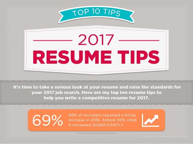 2017 resume tips top 10 resume tips for 2017