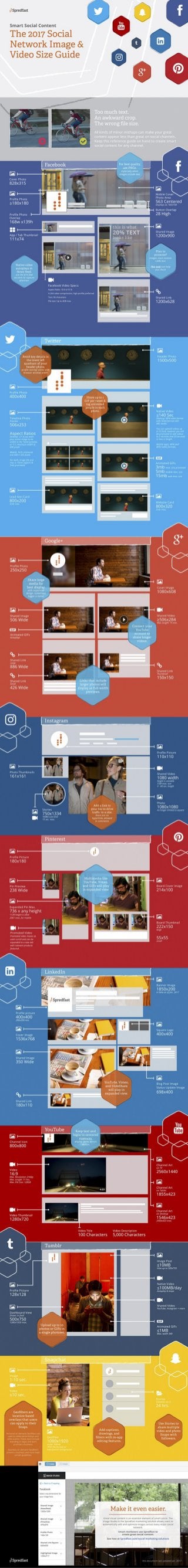2017 Social Network Image & Video Size Guide