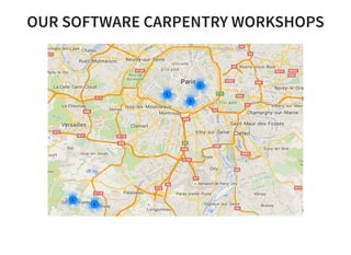 OUR SOFTWARE CARPENTRY WORKSHOPS
 