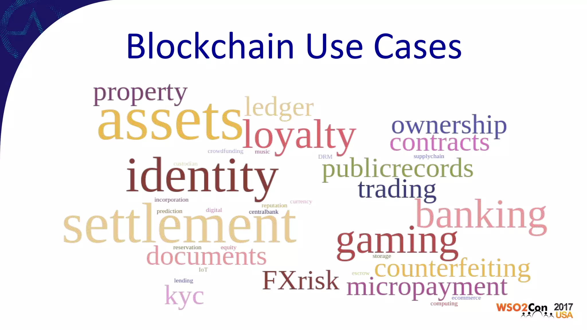 Blockchain Use Cases
 