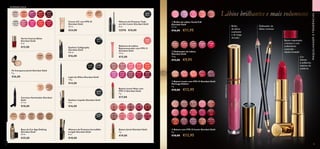 32066
Bianca
Nude
32068
Pink
Carat
32071
Tempting
Violet
32072
Passionate
Red
32073
Noble
Burgundy
32818
Imperial
White
32819
Velvet
Pink
32822
Intense
Red
32820
Pink
Chic
32821
Radiant
Coral
32318
Pink
Touch
32323
Bright
Berry
32319
Fresh
Pink
32324
Dusky
Rose
32320
Perfect
Peach
32325
Forever
Red
32321
Orange
Coral
32326
Dark
Burgundy
32317
Nude
Rose
32322
Violet
Pink
32088
Light
32089
Natural
32414
Pink
22744
Dusky
Nude
22746
Pink
Secret
22748
Rose
Blossom
22749
Cerise
Pink
22752
Warm
Coral
31376
Beige
Suede
31377
Pink
Delicacy
31378
Frosted
Rose
31379
Violet
Dawn
31380
Red
Attraction
32250
Black
31401
Black
31402
Brown
30772
Black
32079
Black
32576
Black
31381
Nude
31382
Coral
31383
Rose
31384
Pink
31385
Red
31814
Vibrant
Coral
31813
Pink
Quartz
31812
Lavender
31811
Sheer
Pink
31815
Wild
Rose
33268
Silky
Nude
33269
Lustrous
Peony
33270
Vivacious
Coral
33271
Elegant
Red
33272
Luminous
Burgundy
30445
Satin
Beige
30455
Red
Fatale
30450
Peach
Pink
30451
Lucent
Pink
30456
Muted
Plum
30446
Creamy
Nude
30453
Fuchsia
Divine
30448
Pearly
Pink
30458
Copper
Shine
30449
Rose
Petal
30454
True
Red
30459
Cherry
Love
30447
Pink
Nude
30452
Raspberry
Blush
30457
Lavender
Lustre
32048
Light
Rose
32049
Light
Ivory
32050
Rose
Beige
32051
Natural
Beige
32047
Porcelain
32252
Light
32254
Medium
30989
Natural
30988
Light
31813PinkQuartz
31384Pink
31385Red
33271ElegantRed
30456MutedPlum




74 75
 ﻿Base de Cor Age Defying
Giordani Gold
30 ml.
 €25,00
 ﻿Corretor Iluminador Giordani
Gold
2,7 ml.
 €18,00
GIORDANI GOLD
 ﻿Creme CC com FPS 35
Giordani Gold
40 ml.
 €24,00
  Delineador de Lábios
Giordani Gold
1,6 g.
 €15,00 €9,95
  Brilho de Lábios Youth Full
Giordani Gold
3,5 ml.
 €16,00 €11,95
Lábios brilhantes e mais volumosos
MAQUILHAGEMETENDÊNCIAS
  Batom Iconic com FPS 15 Giordani Gold
Heritage Edition
4 g.
 €18,00 €12,95
 ﻿Eyeliner Calligraphy
Giordani Gold
0,8 ml.
 €16,00
 ﻿Batom Iconic Mate com
FPS 12 Giordani Gold
4 g.
 €17,00
 ﻿Batom Jewel Giordani Gold
4 g.
 €19,00
 ﻿Pó Compacto Jewel Giordani Gold
9 g.
 €26,00
 ﻿Bálsamo de Lábios
Rejuvenescedor com FPS 12
Giordani Gold
10 ml.
 €15,00
 ﻿Verniz Intense Shine
Giordani Gold
8 ml.
 €15,00
 ﻿Eyeliner Líquido Giordani Gold
4 ml.
 €16,00
 ﻿Lápis de Olhos Giordani Gold
1,8 g.
 €14,00
 ﻿ Máscara de Pestanas Incredible
Length Giordani Gold
8 ml.
 €18,00
 ﻿Máscara de Pestanas Tudo
em Um Iconic Giordani Gold
8 ml.
32576 €18,00
  Batom com FPS 15 Iconic Giordani Gold
4 g.
 €18,00 €12,95
Batom requintado,
cremoso e com
acabamento
acetinado –
edição limitada!
Cor
intensa
e uniforme,
máximo de
conforto
Delineador de
lábios cremoso
Brilho
de lábios
suavizante
e de longa
duração
 