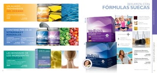 102 103
  Suplemento Alimenticio Omega 3
60 cápsulas. Tomar dos cápsulas al día con la
comida.*
15397 $ 399.90
Puntos: 22.96
  Suplemento
Alimenticio para Hombre
60 tabletas. Tomar una
tableta al día.*
22795 $ 399.90
Puntos: 22.96
  Suplemento Alimenticio
para Mujer
60 tabletas. Tomar una tableta
al día.*
22794 $ 399.90
Puntos: 22.96
  HN Complex
Contenido para 21 días. Tomar 2 cápsulas al
día durante un mínimo de 3 meses. 42
cápsulas. Suplemento alimenticio.*
28507 $ 449.90
Puntos: 25.83
UN ALIADO
PROVENIENTE
DEL OCÉANO
CONTIENE MÁS DE 20
VITAMINAS Y
MINERALES
LAS BONDADES DE
LOS INGREDIENTES
NATURALES   Suplemento Alimenticio
Contiene 21 prácticos y cómodos
sobres.
22793 $ 649.90
Puntos: 37.31
  Suplemento Alimenticio
Contiene 21 prácticos y cómodos
sobres.
22791 $ 649.90
Puntos: 37.31
PARA MÁS INFO
RMACIÓNACÉR
CATEATUSOCI
O
(A)1ORIFLAME
*Este producto no es un medicamento.*Este producto no es un medicamento.
CONTIENE
ZINC, CALCIO
Y MAGNESIO
+HIERRO Y
ÁCIDO FÓLICO
1 Cápsula de Suplemento
Alimenticio con Astaxantina
y Extracto de Arándano.
1 Tableta de
Vitaminas y Minerales.
2 Cápsulas de Suplemento
Alimenticio Omega 3.
REFUERZA CON
FÓRMULAS SUECAS
ELLAÉL

 



CONTIENEN
+
 