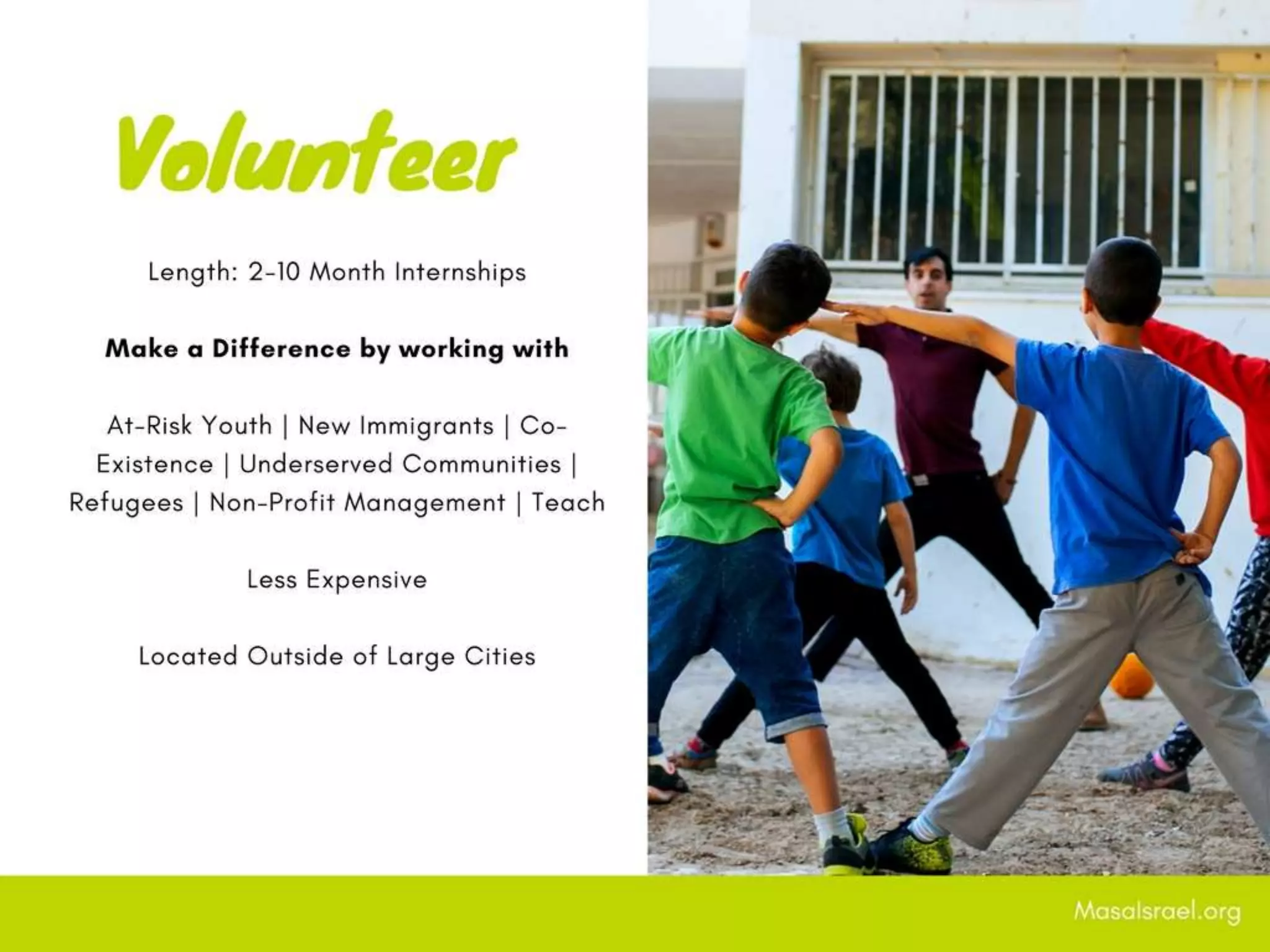 Masa Israel Programs Overview