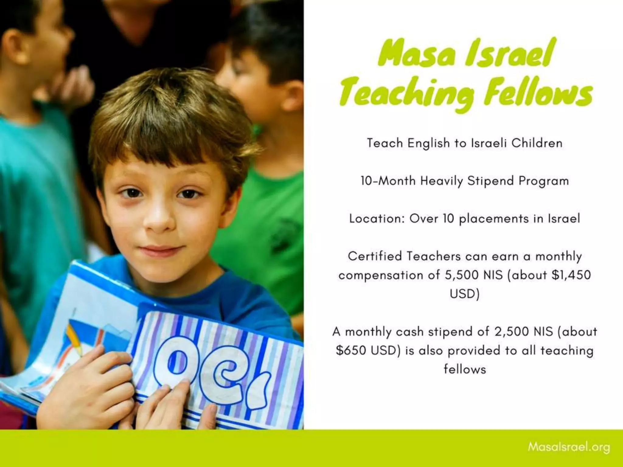 Masa Israel Programs Overview