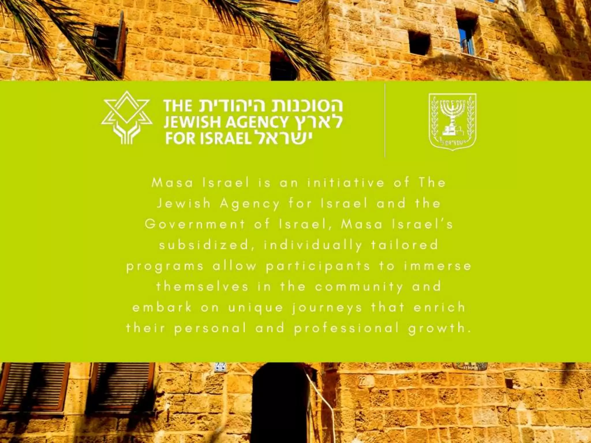 Masa Israel Programs Overview