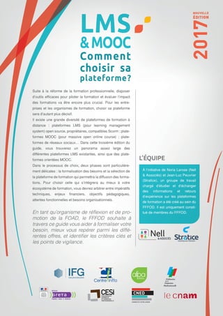 Guide FFFOD "LMS comment choisir sa plateforme ? " édition 2017