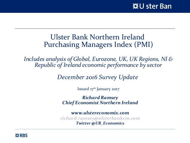 Ulster Bank Northern Ireland Purchasing Managers Index Pmi December