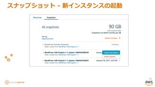 48
スナップショット - 新インスタンスの起動
 