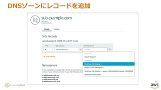 56
DNSゾーンにレコードを追加
 