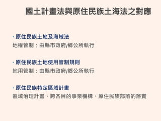 20170119原住民土地權利如何在國土計畫中實踐