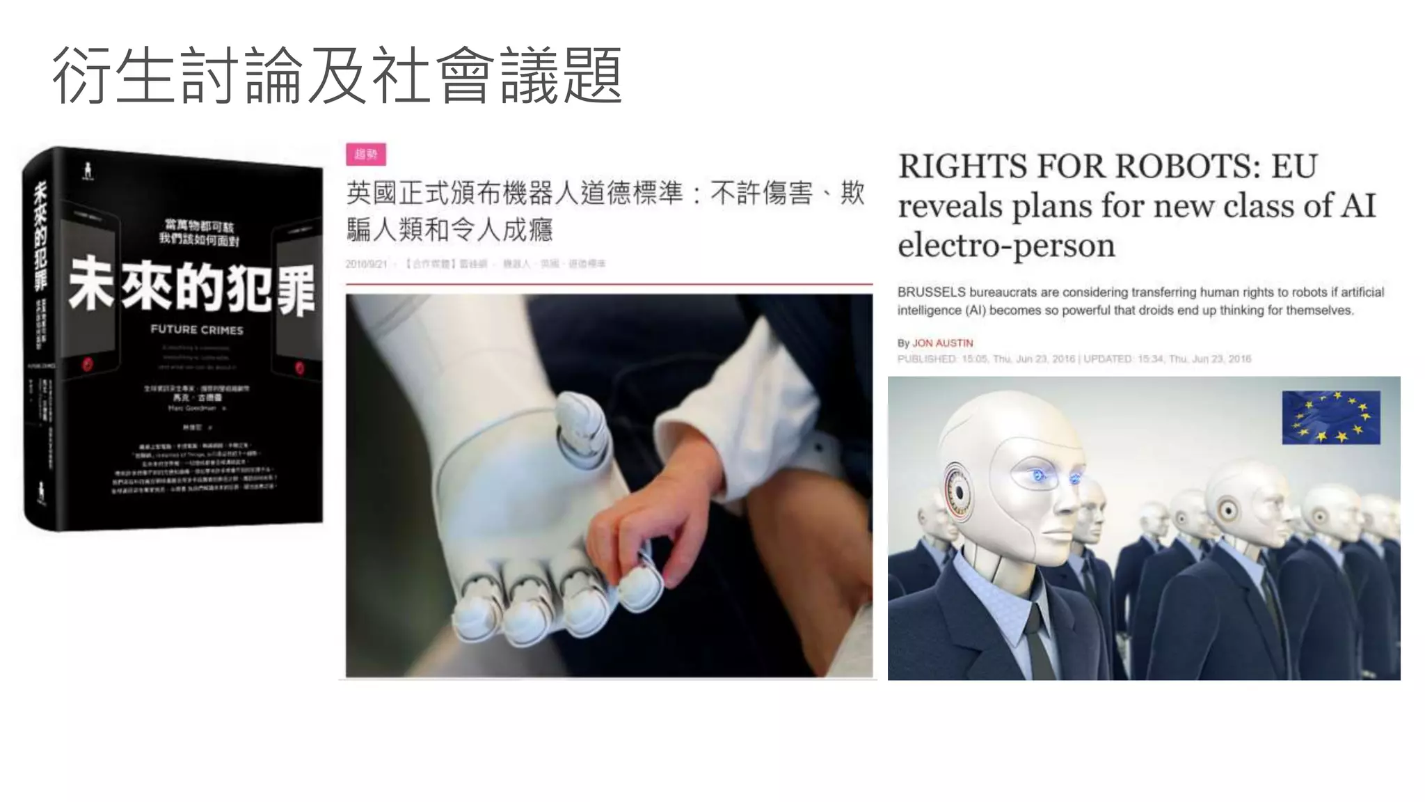 衍生討論及社會議題
 