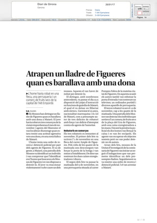 26/01/17Diari de Girona
Gerona
Prensa: Diaria
Tirada: 7.540 Ejemplares
Difusión: 5.438 Ejemplares
Página: 14
Sección: LOCAL Valor: 669,00 € Área (cm2): 192,9 Ocupación: 22,74 % Documento: 1/1 Autor: E.B. FIGUERES Núm. Lectores: 34000
Cód:107963640
12 / 21
 