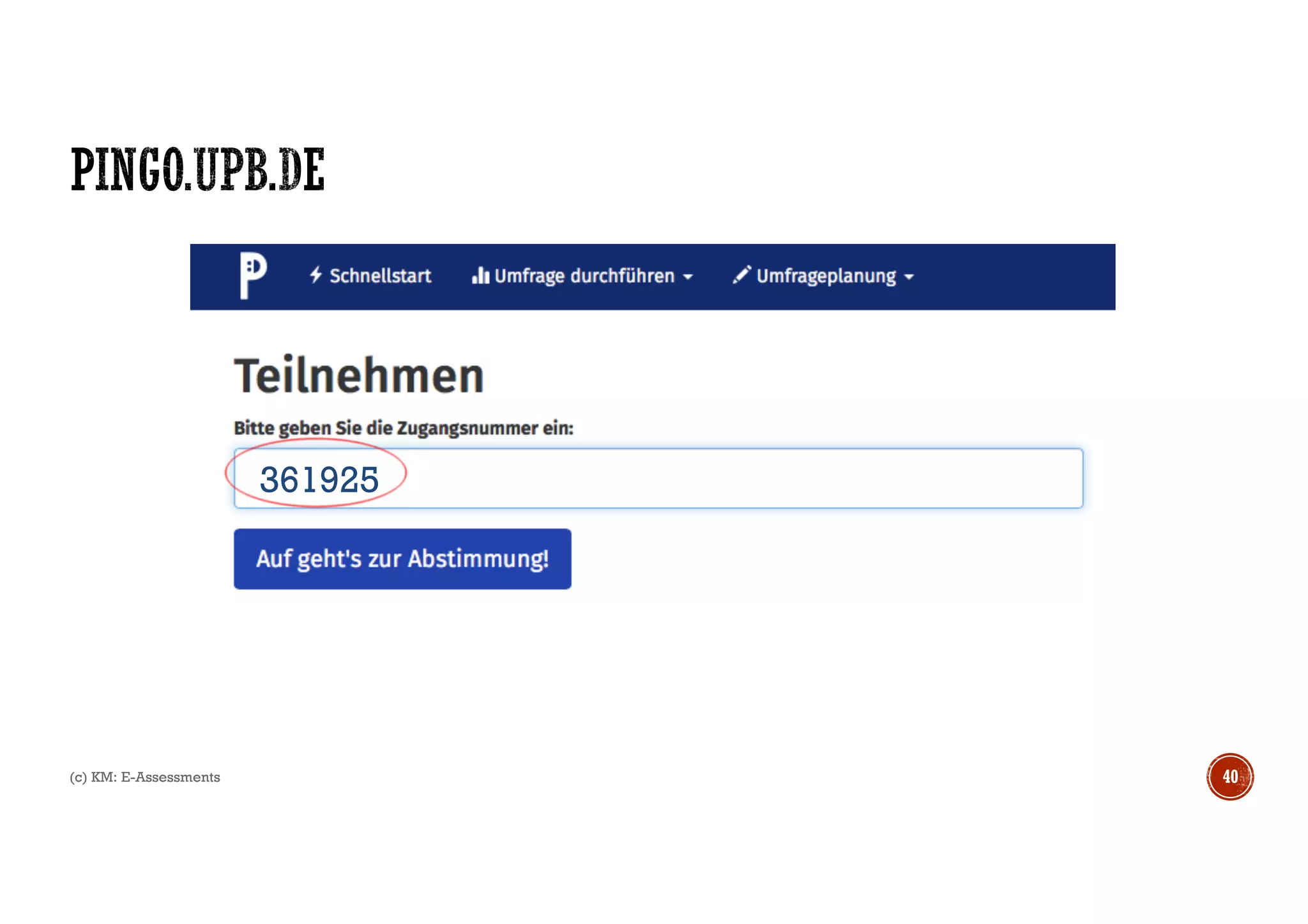 (c) KM: E-Assessments 41
 