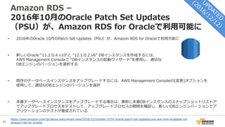 16年12月のawsサービスアップデートまとめ