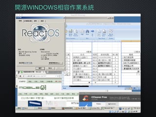 開源WINDOWS相容作業系統
 