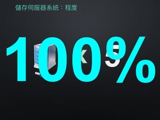 儲存伺服器系統：程度
x 5100%
 