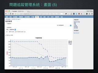 問題追蹤管理理系統：畫⾯面 (5)
 