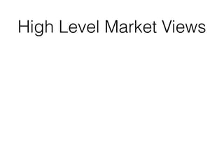 High Level Market Views
 