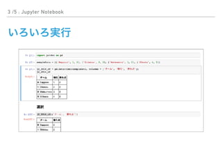 3 /5 : Jupyter Notebook
 