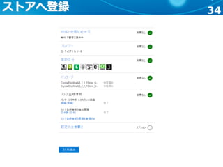 34ストアへ登録
 
