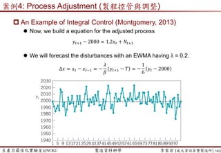 生產力最佳化實驗室@NCKU 智慧製造與生產線上的資料科學 李家岩 (成大資訊系暨製造所)
 傳統上為了改善換模(線)作業的是…
 同樣產品類型的儘可能排在一起，以減少換模(線)次數
 必須經由不斷練習才能使換模(線)的作業時間縮短
 以大批量生產的方式分攤換模(線)的時間
 大批量生產方式會增加無訂單的庫存，因此必須預估數量，設定"經濟生
產批量"(Economic Lot Sizing)來因應
143
科建顧問(2009)，”少量多樣生產的關鍵-快速換模(線)技術”，http://www.kind.com.tw/main.php?action=article_intro&id=52.
Machine: A A A
setup time for changeover
Machine: A B
setup time for changeover
B B B
A B A B
cycle time reduction
 
