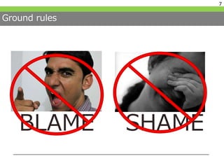 Ground rules
BLAME SHAME
7
 