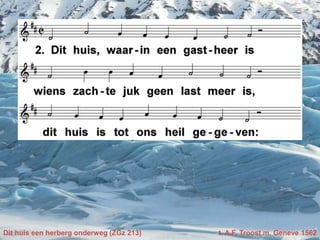 Dit huis een herberg onderweg (ZGz 213) t. A.F. Troost m. Geneve 1562
 