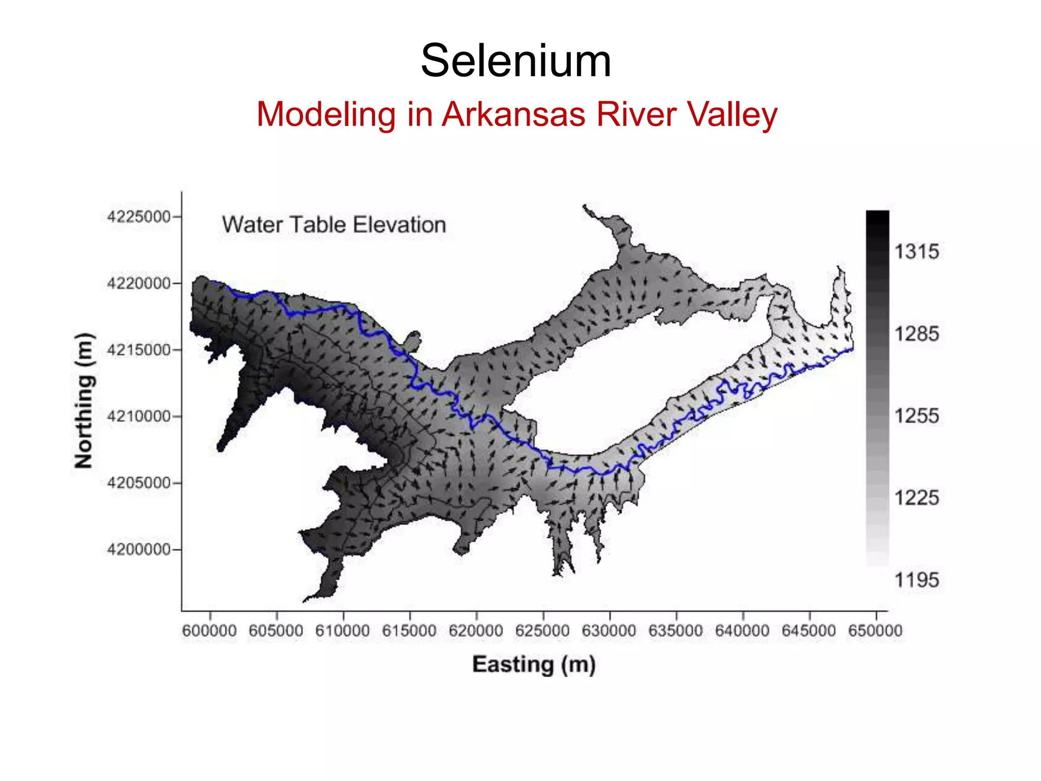 Selenium
Modeling in Arkansas River Valley
 