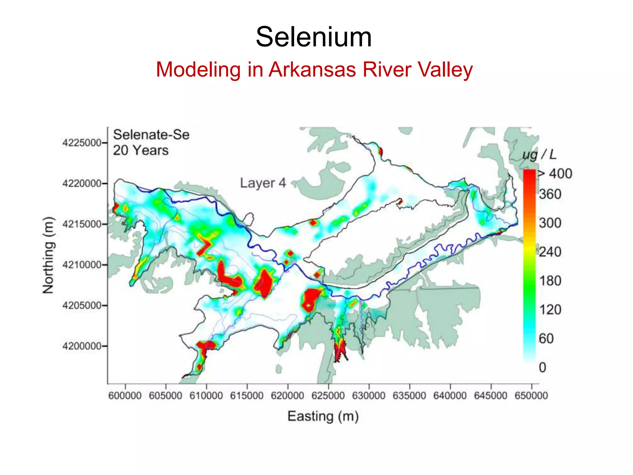 Selenium
Modeling in Arkansas River Valley
 