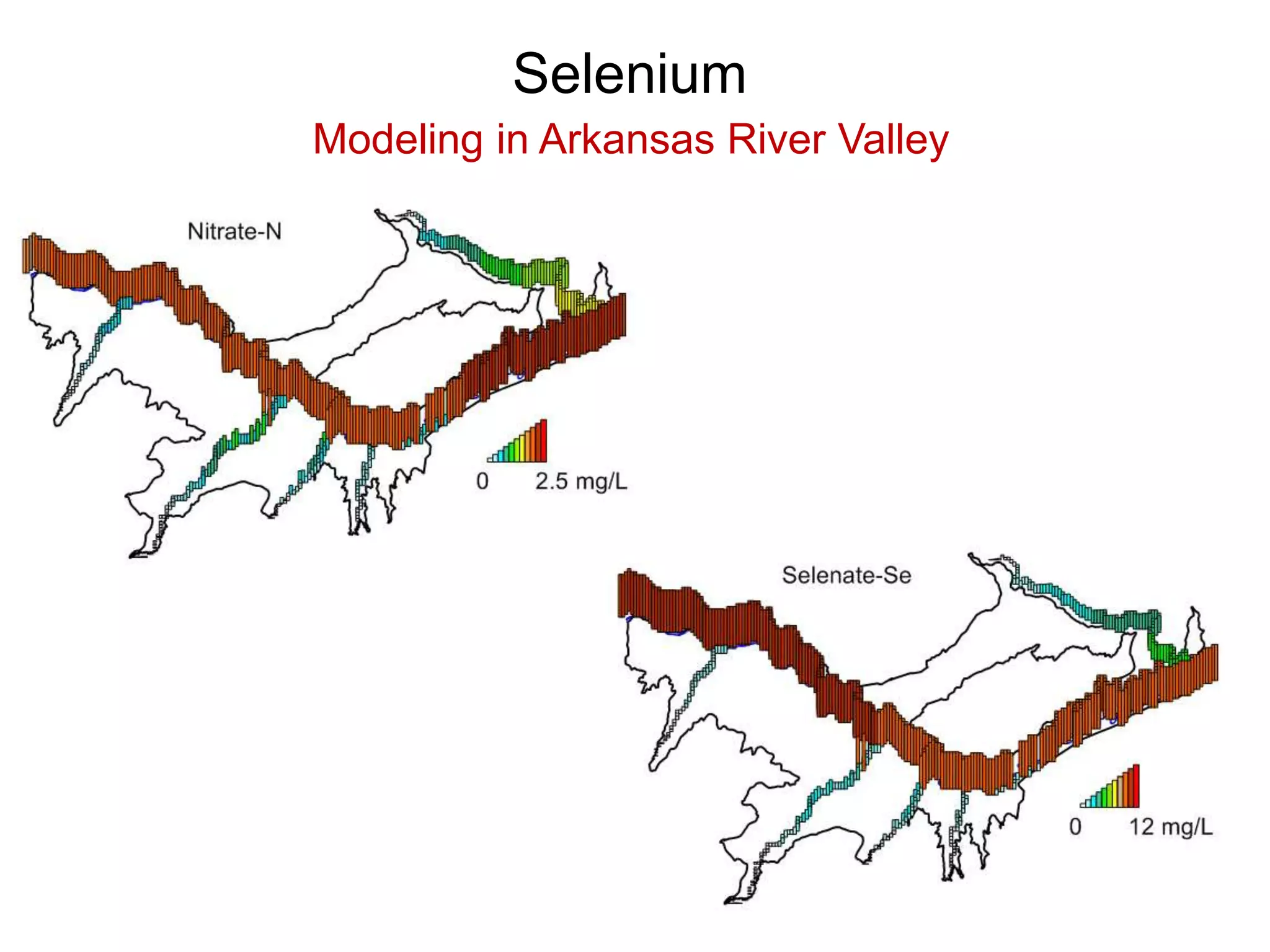 Selenium
Modeling in Arkansas River Valley
 