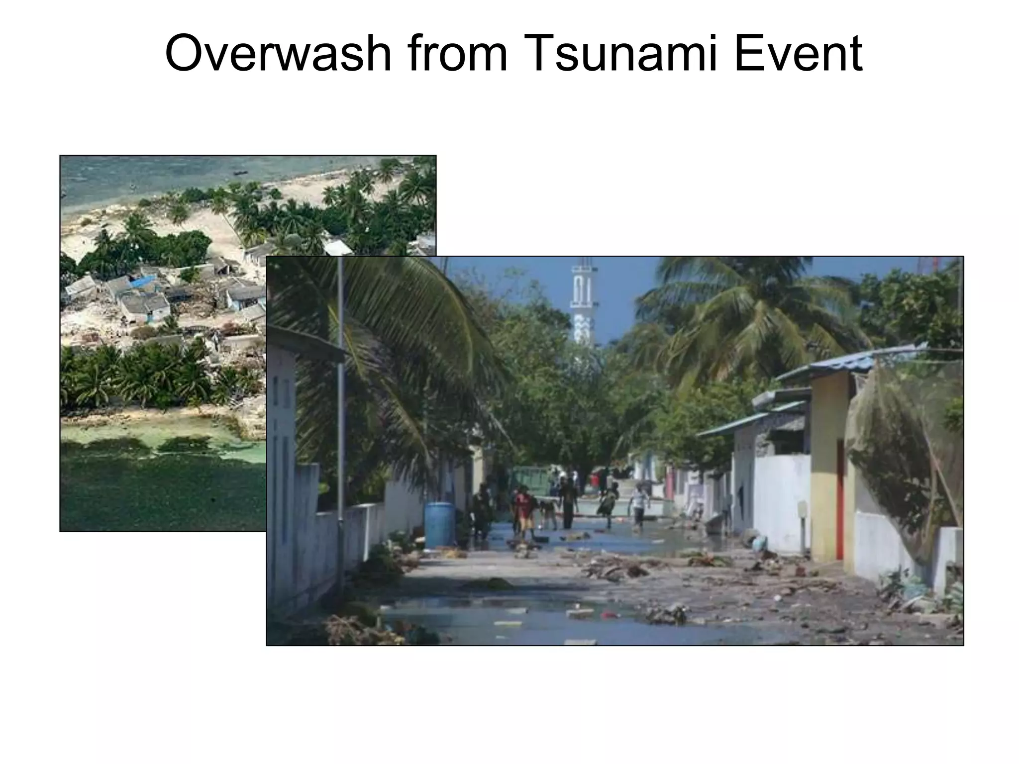 Overwash from Tsunami Event
 