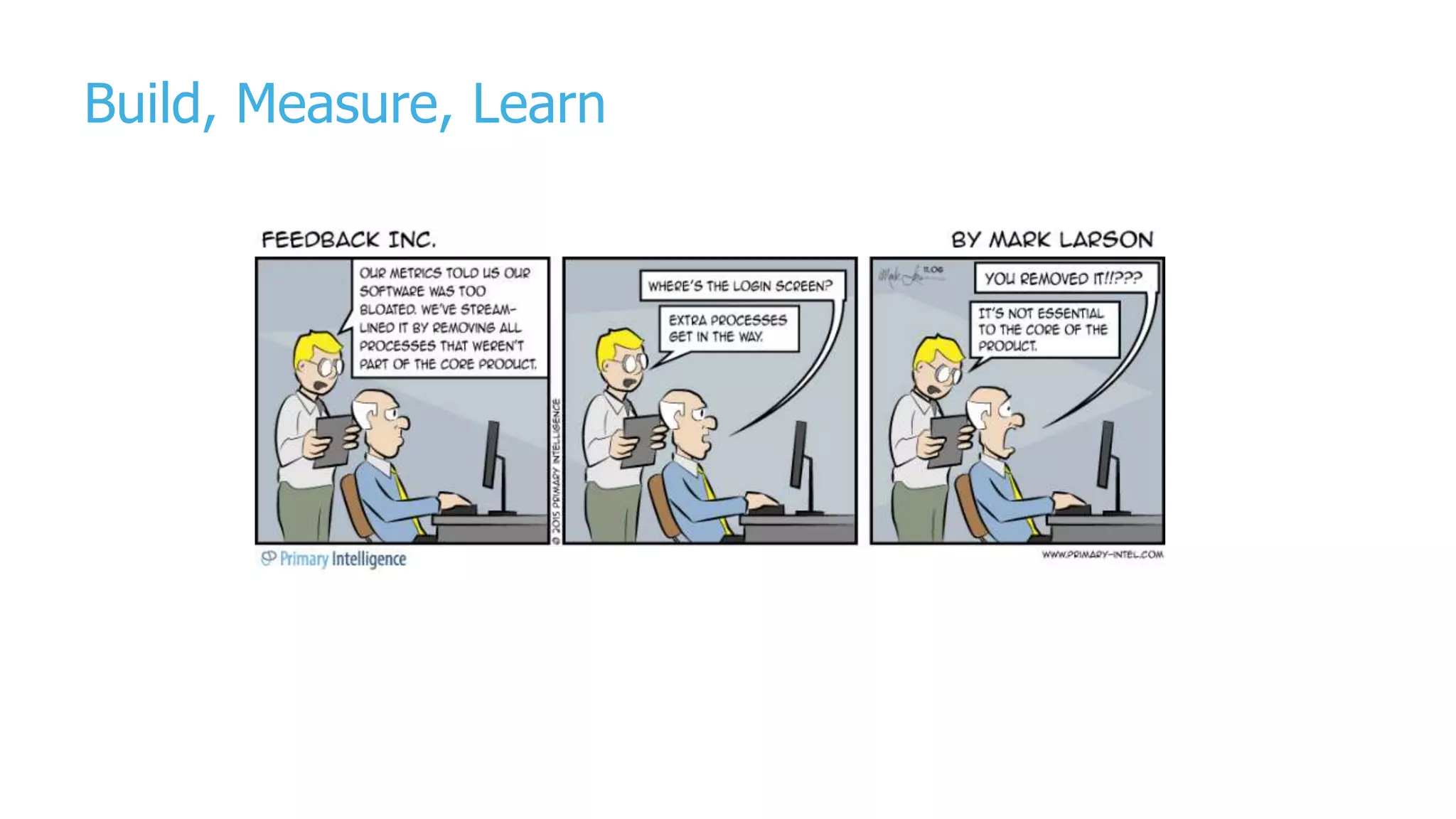 Build, Measure, Learn
 