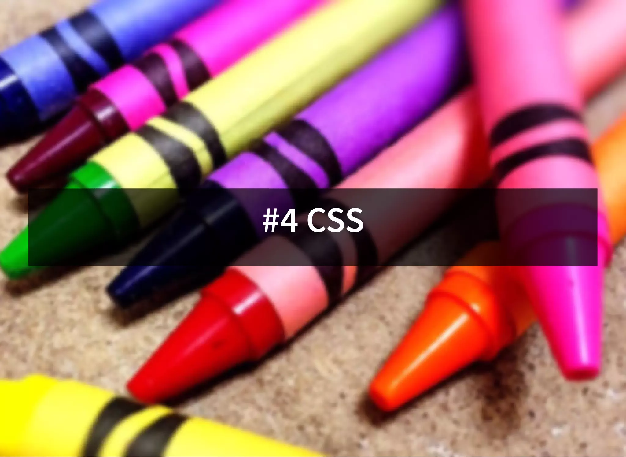 #4 CSS
 