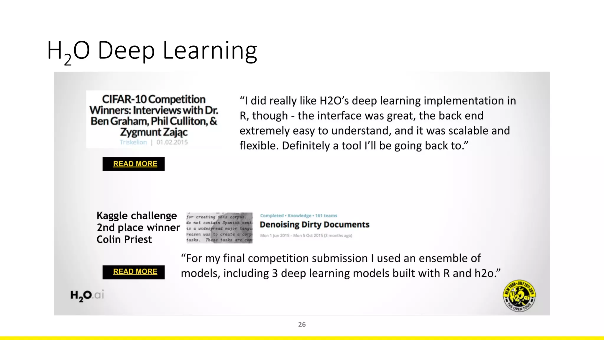 H2O Deep Learning
26
 