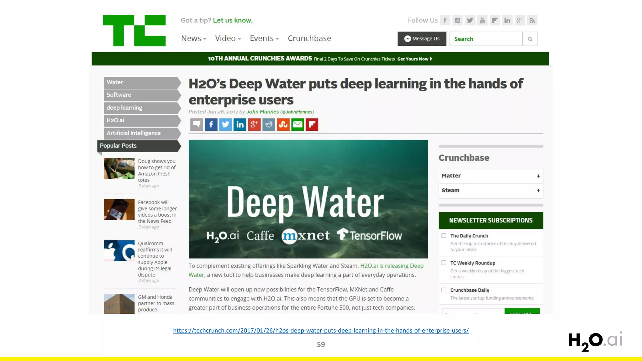 59
https://techcrunch.com/2017/01/26/h2os-deep-water-puts-deep-learning-in-the-hands-of-enterprise-users/
 