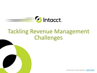 Tackling Revenue Management
Challenges
 