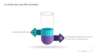 confidentiel | © WAVESTONE 15
La recette pour des APIs sécurisées
Une API est une application web
Une base de Security as usual
Une pincée d’OAuth
 