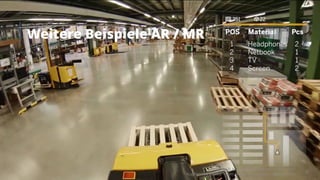 Weitere Beispiele AR / MR
Takondi AG · Jonathan Werner · 14.03.2017
Augmented Reality – vom «Wow» zum langfristigen Nutzen
32
 