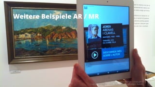 Weitere Beispiele AR / MR
Takondi AG · Jonathan Werner · 14.03.2017
Augmented Reality – vom «Wow» zum langfristigen Nutzen
36
 