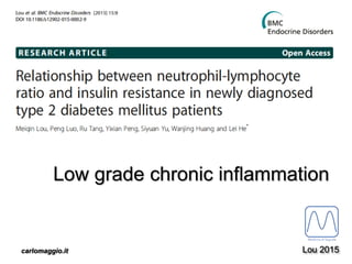 carlomaggio.it
Low grade chronic inflammation
Lou 2015
 