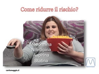 carlomaggio.it
Metformina
Nifedipina
Aspirina
Statina
 