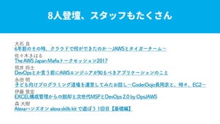 [JAWS DAYS 2017] サーバーワークス ランチセッション